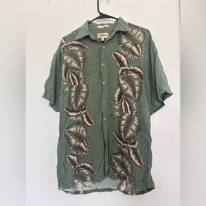 CAMPIA MODA MENS TROPICAL BUTTON DOWN SHIRT SZ MEDIUM